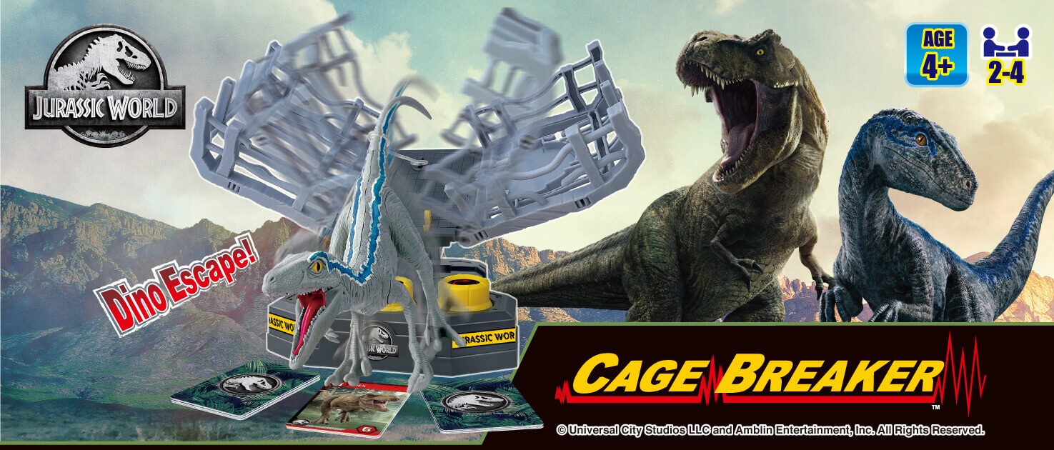 Blue is escaping from the cage! Jurassic World action game from Epoch Games! Jurassic World Cage Breaker