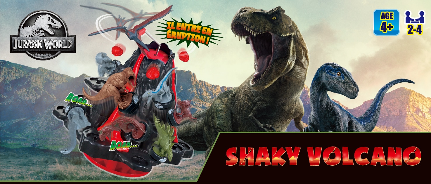 Ne fais pas entrer le volcan en éruption ! Shaky Volcano Jurassic World