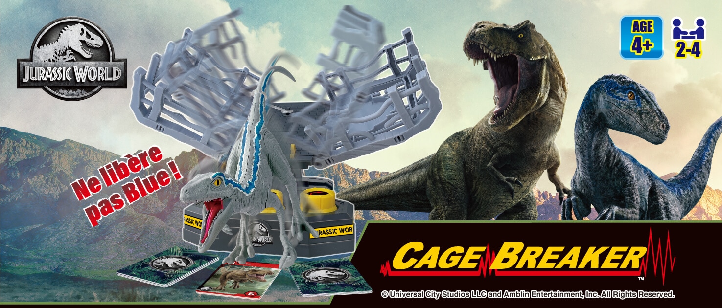 Blue ne doit pas s'échapper de sa cage ! Un jeu de l'univers Jurassic World par Epoch Games ! Cage Breaker Jurassic World