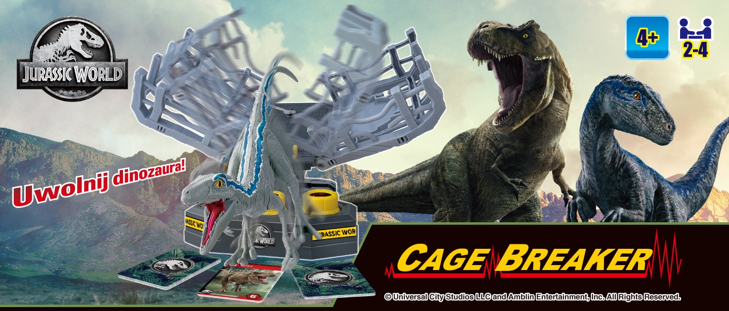 Blue is escaping from the cage! Jurassic World action game from Epoch Games! Jurassic World Cage Breaker
